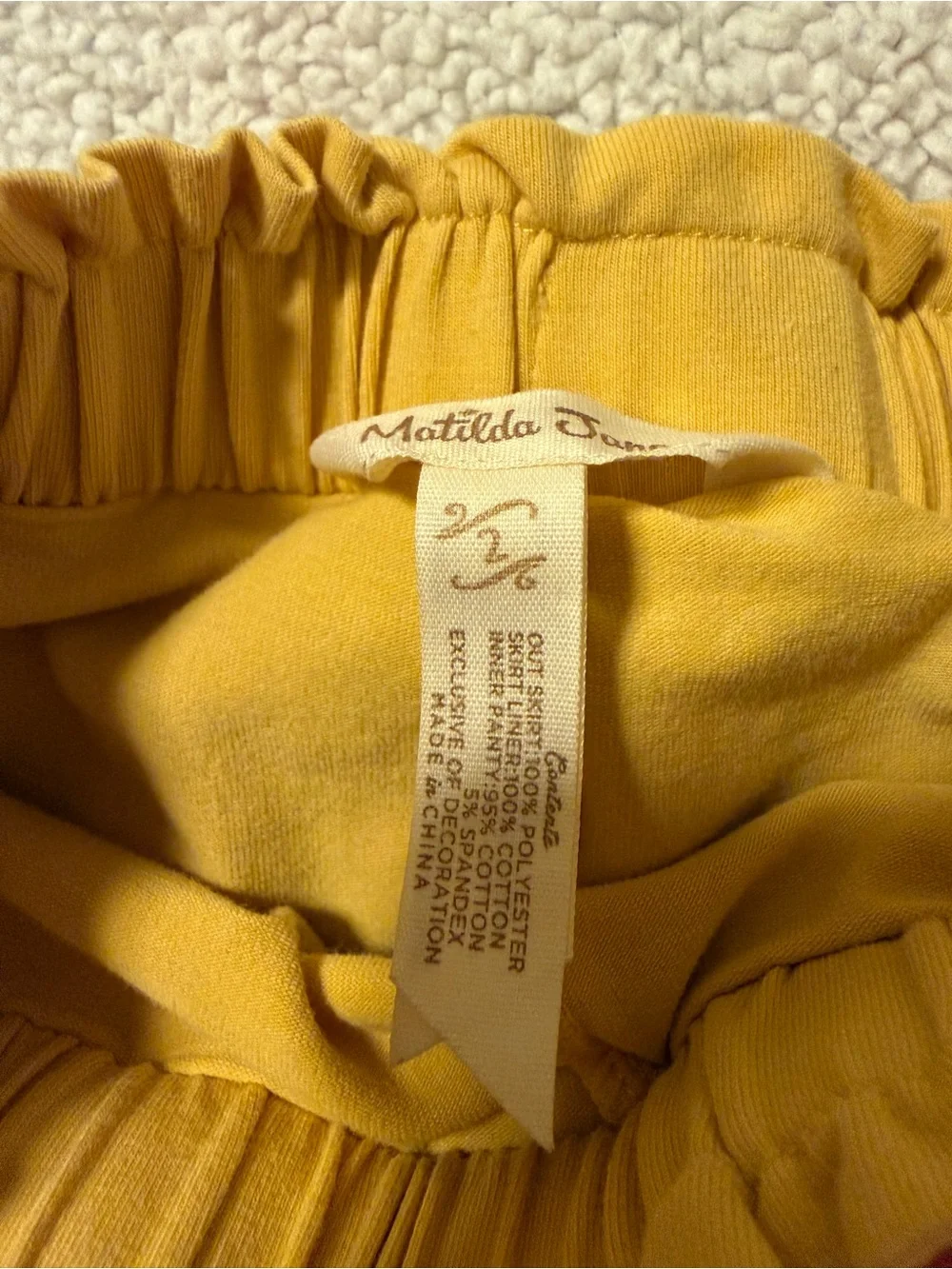 Matilda Jane Wonderment After School Yellow Eyelet Lace Tulle Ruffle Tutu Skirt